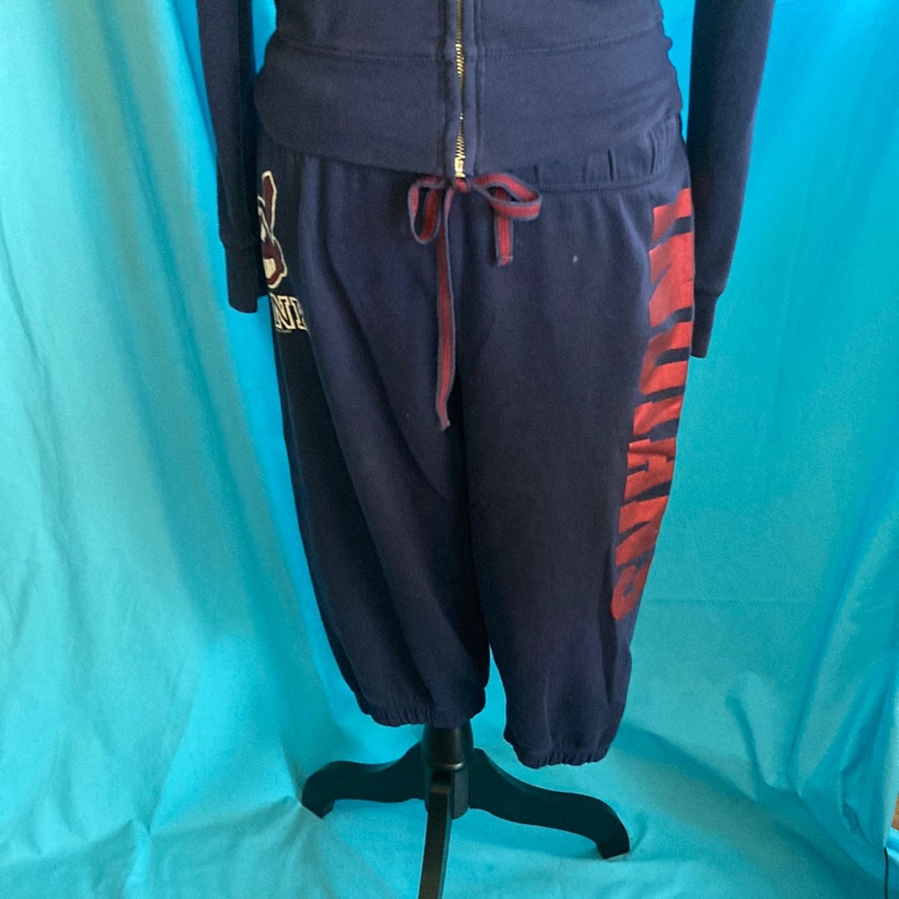 RARE Chief Wahoo 2 piece sweatsuit.